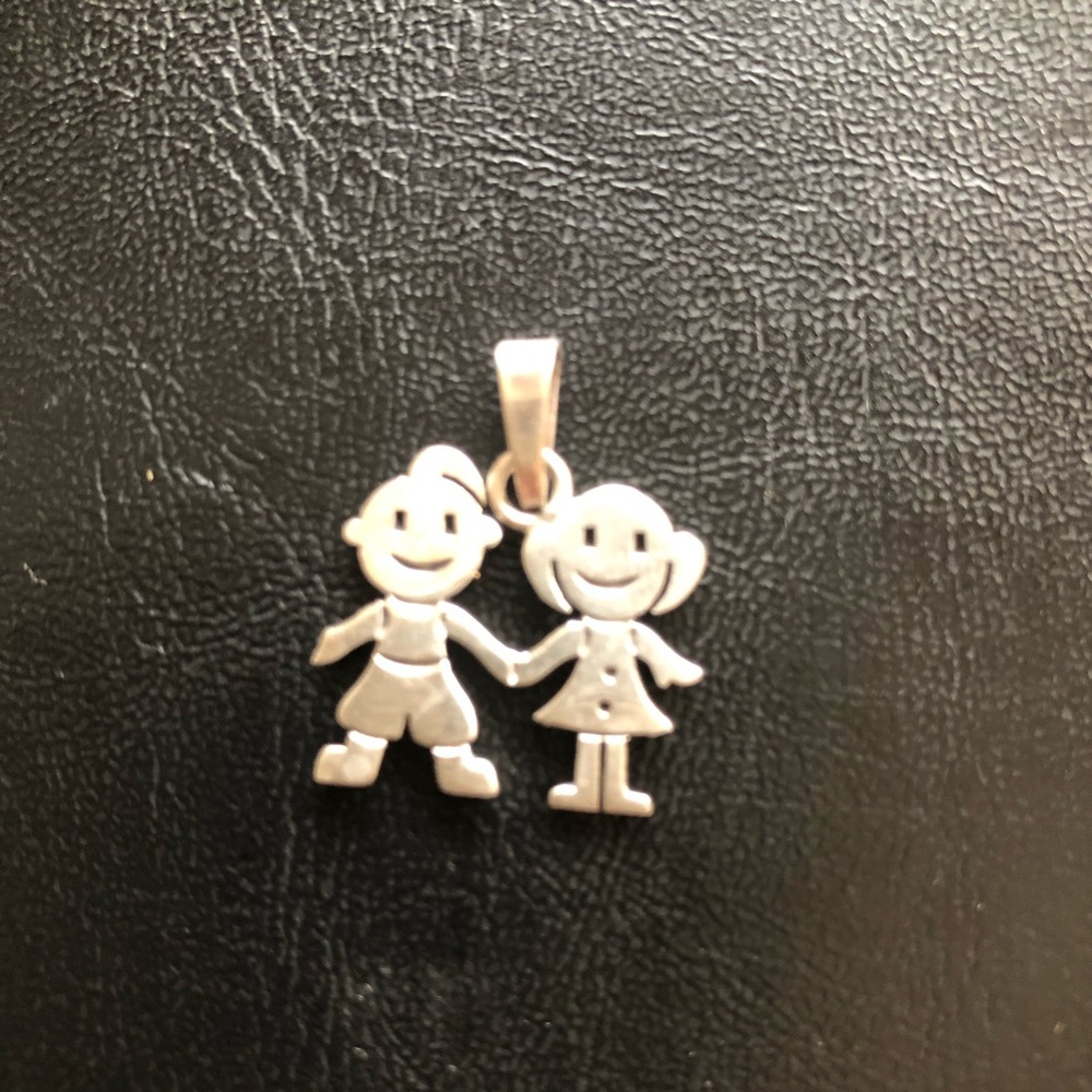Sterling silver 925 pendant boy,girl